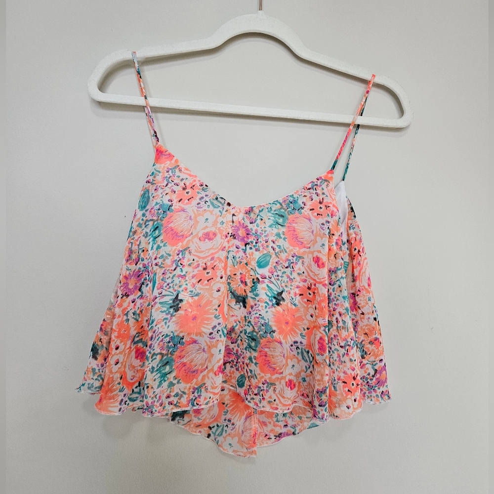 💜3 for $30 Floral crop top